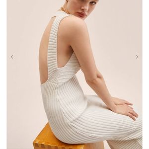 Mango side slit knit dress